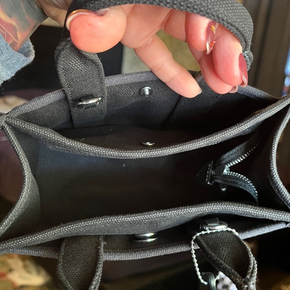 Coach Black Canvas Tote Bag MINI - Picture 4 of 7